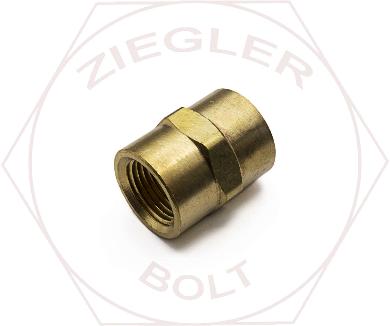 3/8 NPT PIPE COUPLING BRASS