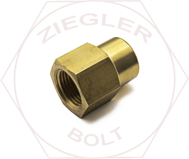 3/8NPT X 1/4NPT PIPE REDUCING COUPLING BRASS