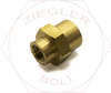 1/2 NPT X 1/4NPT PIPE REDUCING COUPLING BRASS