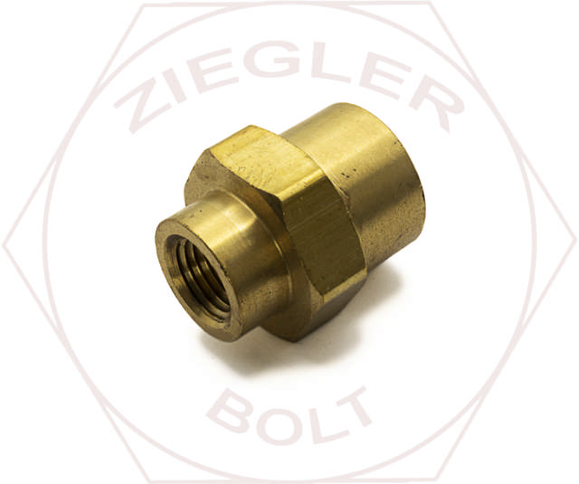 1/2 NPT X 1/4NPT PIPE REDUCING COUPLING BRASS