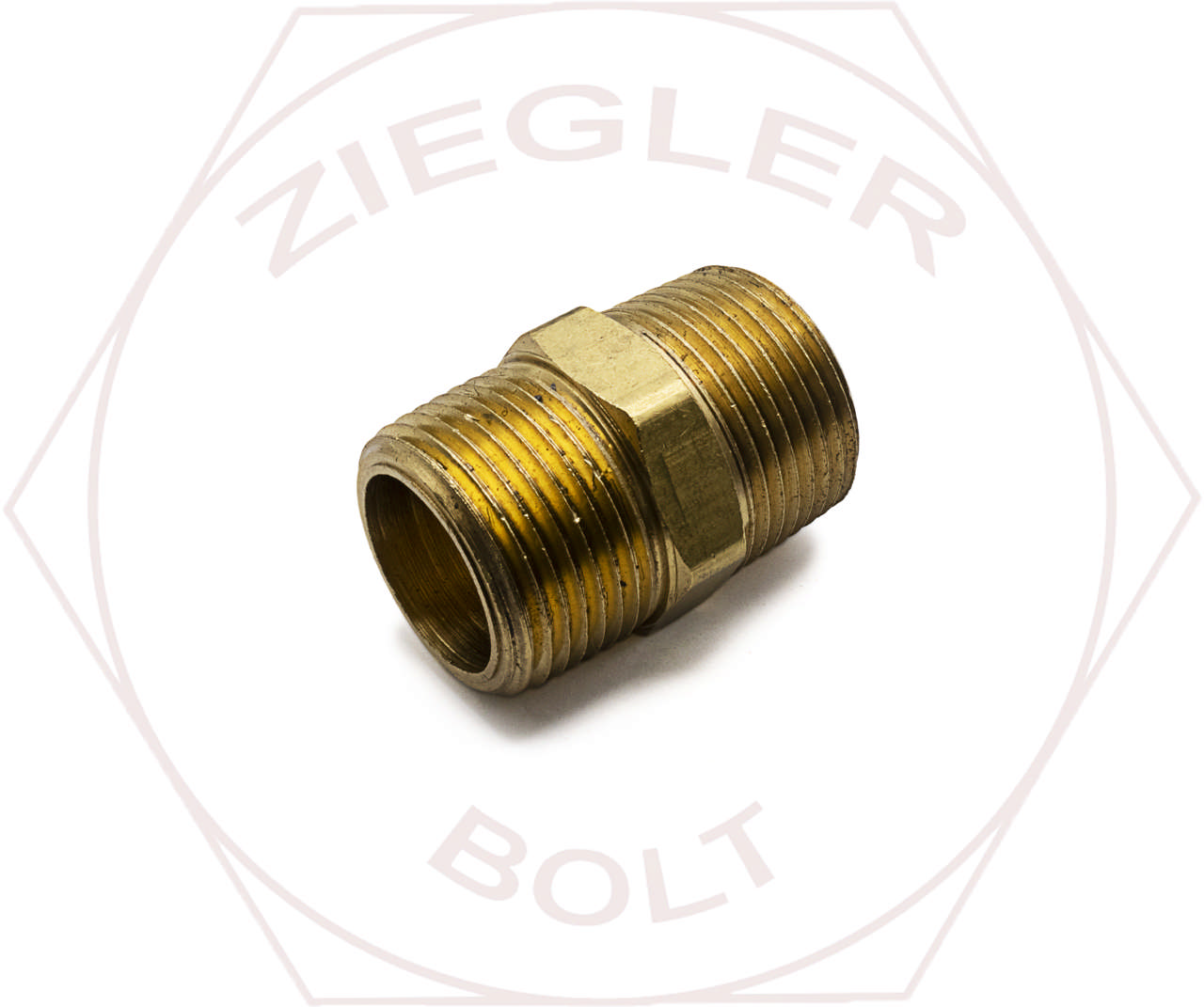 3/4 NPT HEX PIPE NIPPLES BRASS