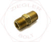 1/4 NPT HEX PIPE NIPPLES BRASS