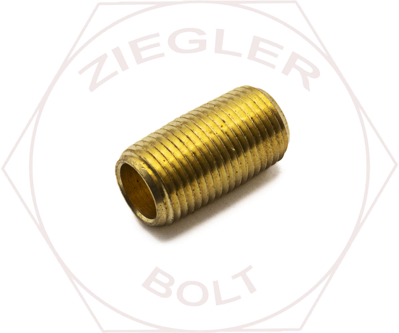 1/8 NPT CLOSE NIPPLE BRASS