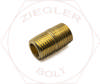 1/4 NPT CLOSE NIPPLE BRASS