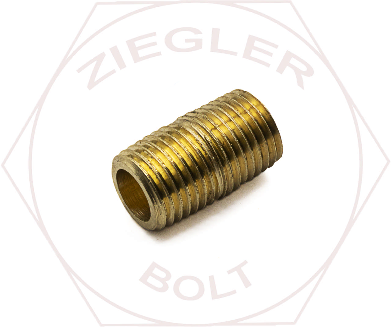 1/4 NPT CLOSE NIPPLE BRASS