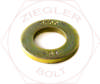 5/16 GR 9 SAE THRUHARD FLAT WASHER ZINC/YELLOW