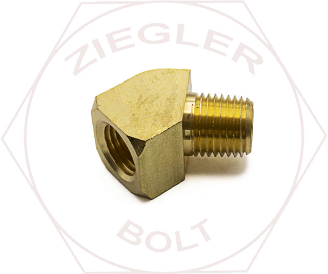 1/4 NPT 45° STREET ELBOW BRASS