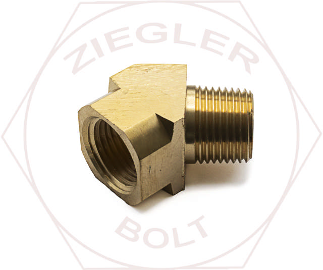3/8 NPT 45° STREET ELBOW BRASS