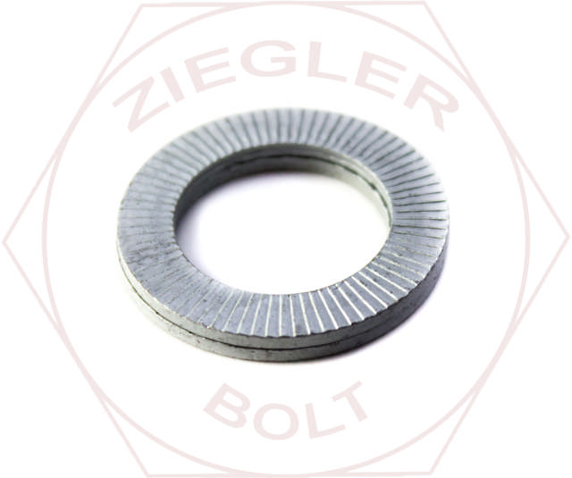 5/8 & M16 LARGE WEDGE DISC-LOCK WASHER ZINC 1 PR