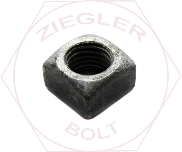 3/8-16 SQUARE NUT HDG A563A