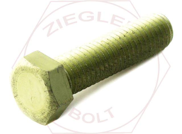 5/8-11 X 3 HEX CAP SCREW ALUM GREEN DICHROMATE