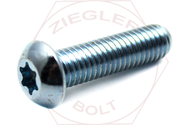M6-1.0 X 25 TORQ BUTTON HD SCREW ZINC