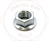 1/4-20 WHIZ FLANGE NUT ZINC