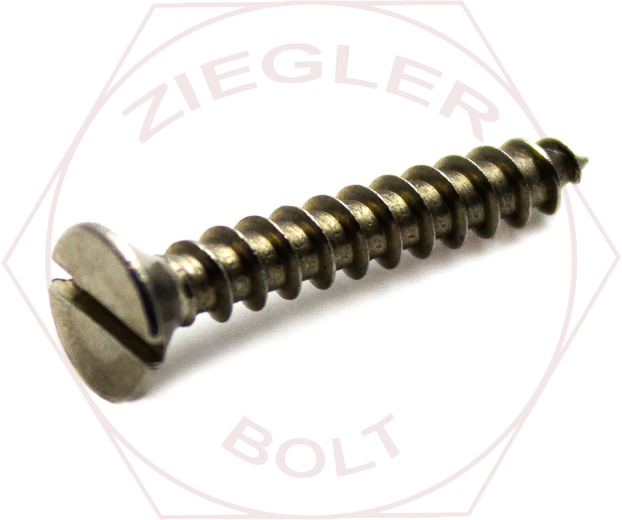 #4 X 1/2 SLOT FLAT T/S 18-8 STAINLESS