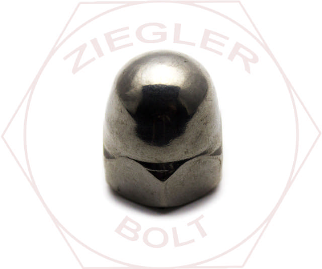 3/8-16 ACORN CAP NUT-MILLED HI/CR 18-8 SS