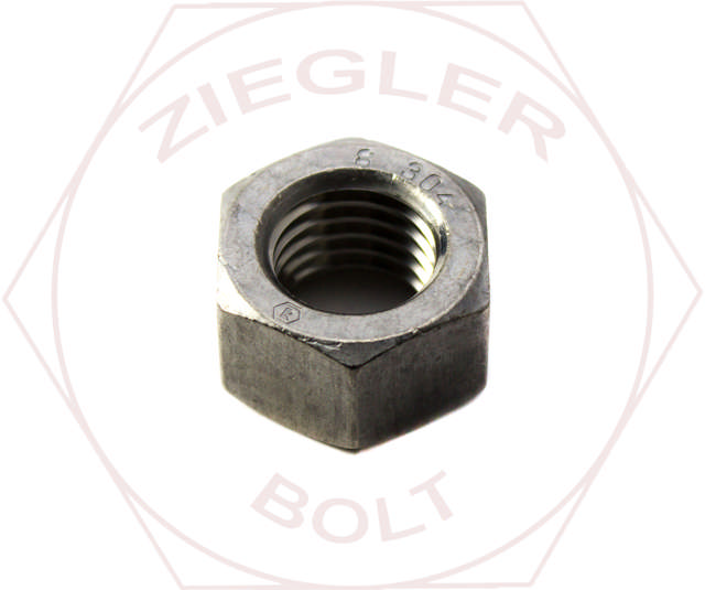1-8 HEX FINISH NUT DOMESTIC 18-8 STAINLESS