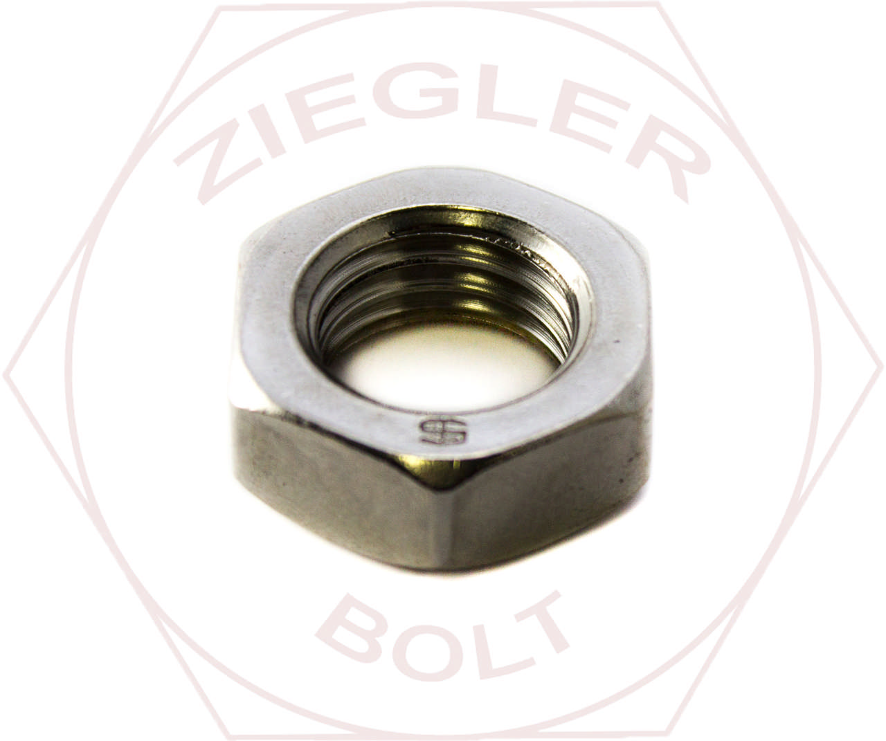 5/16-18 HEX FIN JAM NUT 18-8 STAINLESS