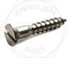 #5 X 3/8 SLOT FLAT W/S 18-8 STAINLESS