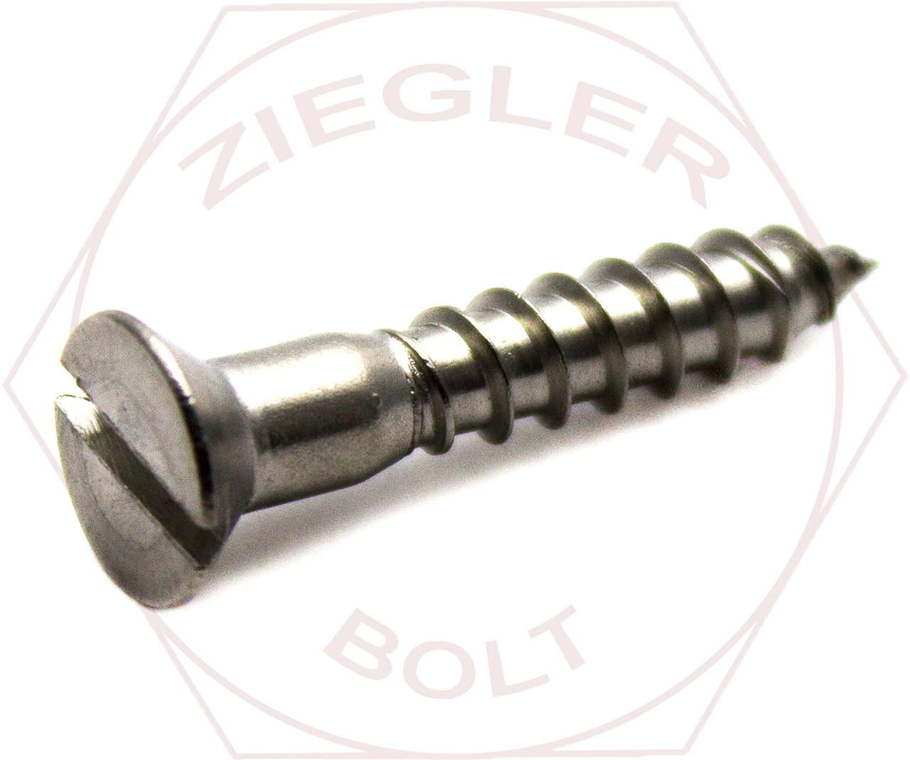 #5 X 3/8 SLOT FLAT W/S 18-8 STAINLESS