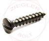 #4 X 1/2 SLOT OVAL W/S 18-8 STAINLESS