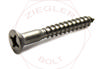 #14 X 1-1/2 PHIL FLAT W/S 18-8 STAINLESS