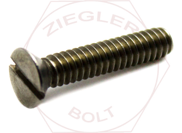 10-32 X 2 SLOT FLAT M/S FINE THRD 18-8 SS