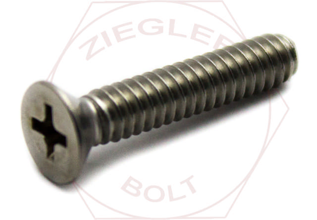 10-32 X 1 PHIL FLAT M/S FINE THREAD 18-8 STAINLESS