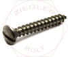 4-24 X 1/2 SLOT OVAL T/S 18-8 STAINLESS