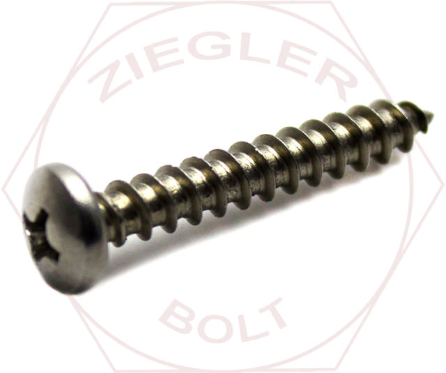 10-16 X 1/2 PHIL PAN T/S 18-8 STAINLESS