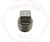 1/4 SQUARE HD PIPE PLUG 18-8 STAINLESS