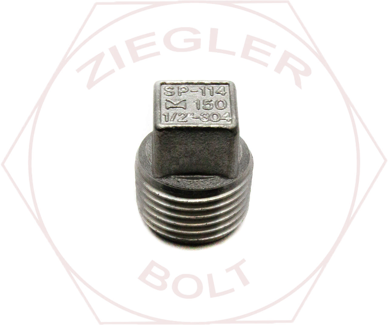 1/4 SQUARE HD PIPE PLUG 18-8 STAINLESS