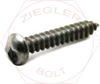1/4 X 2 ONE WAY ROUND T/S ZINC
