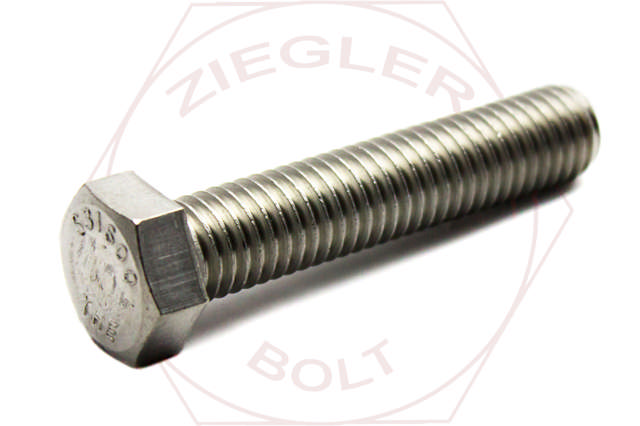 3/4-16 X 3-1/2 HEX TAP BOLT 316 STAINLESS FINE