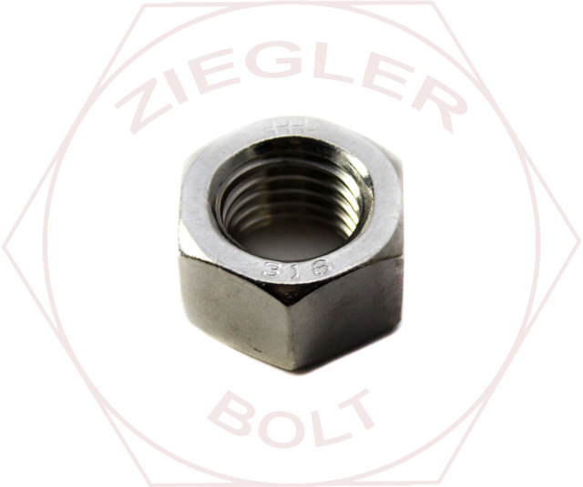 1-3/4-5 HEX FINISH NUT 316 STAINLESS
