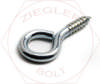 2-7/8 SCREW EYES-LARGE ZINC(.306 WIRE)13/16EYE