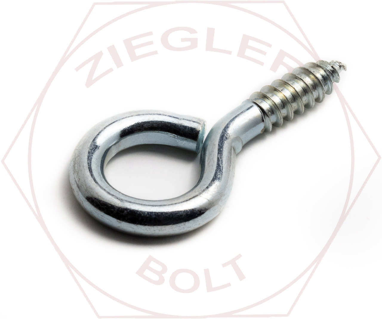 2-7/8 SCREW EYES-LARGE ZINC(.306 WIRE)13/16EYE