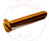 5/16-18 X 2-1/2 SLOT FLAT M/S SIL/BRNZ