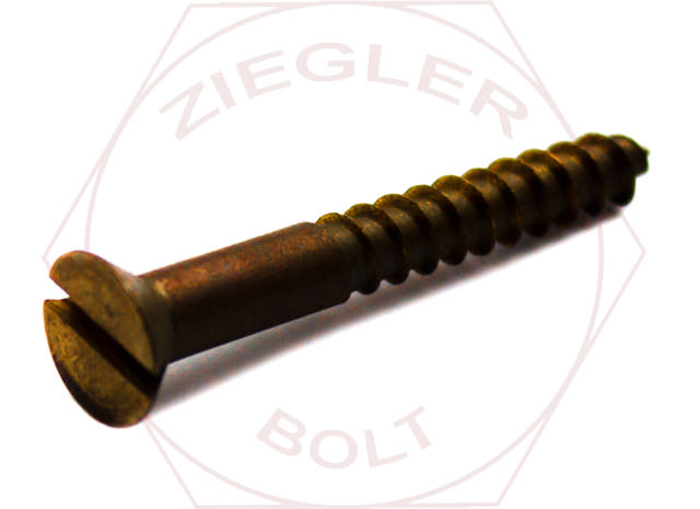 #4 X 3/4 SLOT FLAT W/S SIL/BRNZ