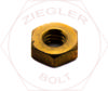 12-24 MACHINE SCREW NUT SILICON BRONZE