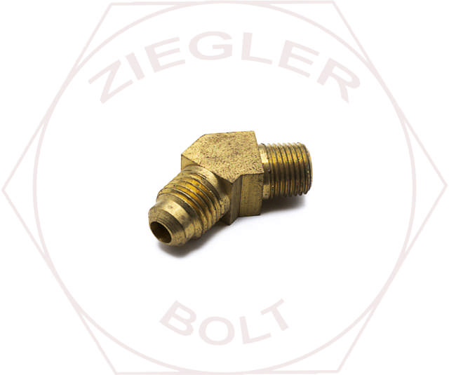 1/4T X 1/8 45° FLARE 45° MALE ELBOW BRASS