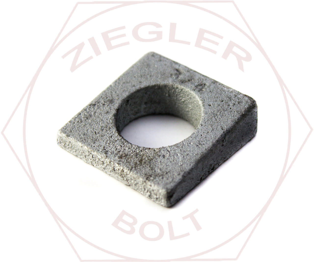 1/4 SQUARE BEVEL WASHER HDG