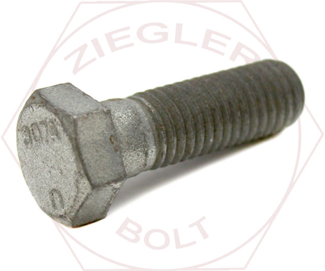 3/8-16 X 4 A307A HEX BOLT DOMESTIC MECH/GALV