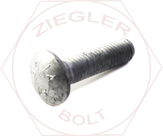 5/16-18 X 3-1/2 CARRIAGE BOLT A307 HDG