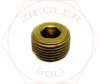 1/4 SOCKET PIPE PLUG 3/4-TAPER BRASS