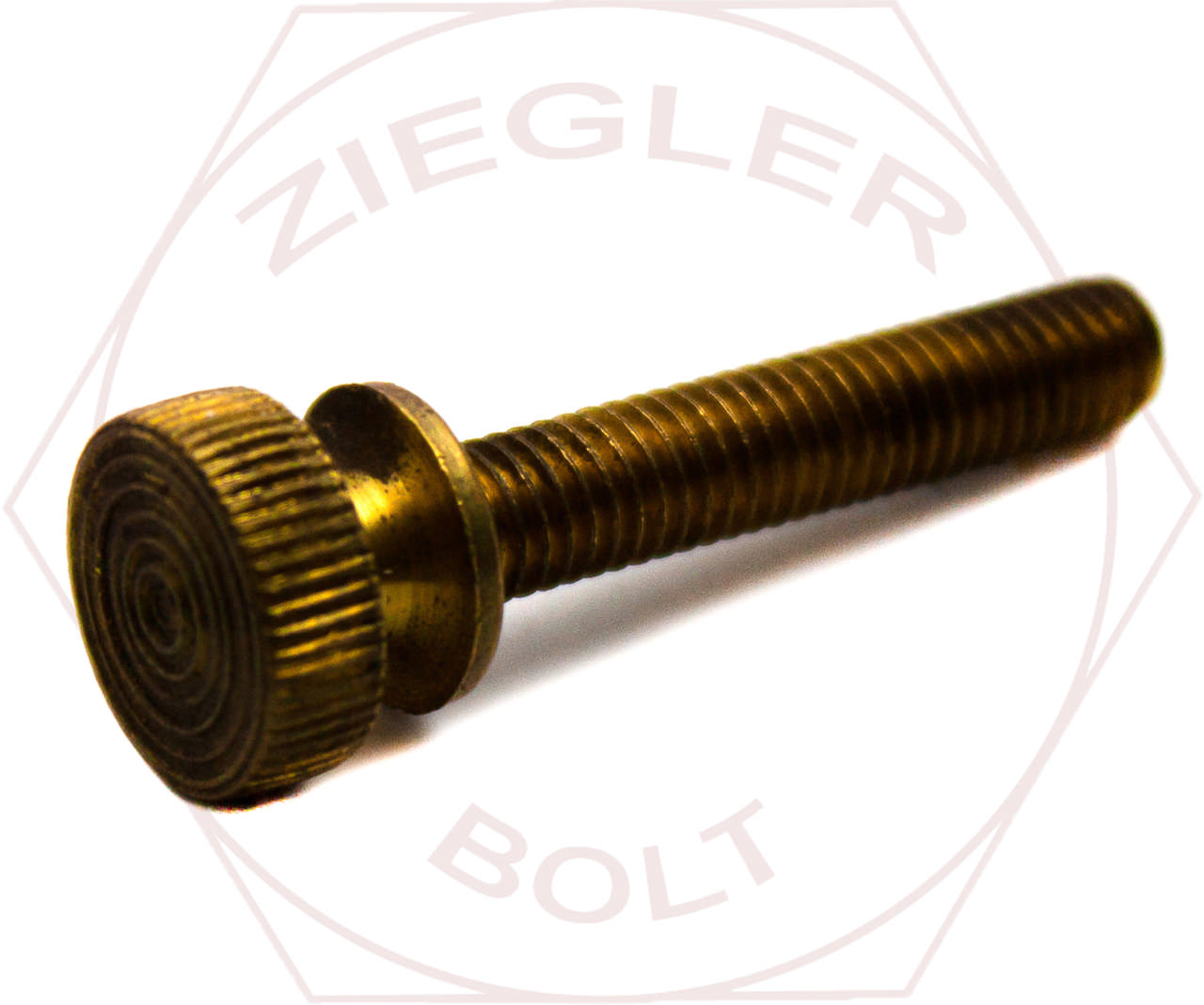 1/4-20 X 3/4 KNURLED THUMB SCREW BRASS