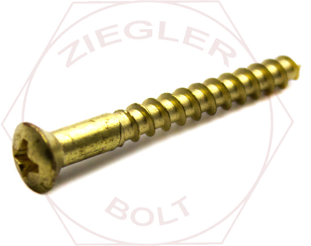 #8 X 1-1/2 PHIL OVAL W/S BRASS