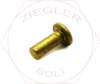 1/4 X 1-1/8 FLAT HD SOLID RIVET BRASS
