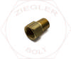 1/4T X 1/8P THREADED SLEEVE MALE CONNECTOR BRASS