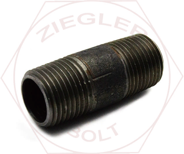 3/8 PIPE NIPPLE BLK IRON CLOSE IMPORT