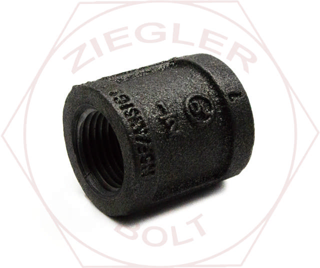 1/2 PIPE COUPLING BLK IRON IMPORT